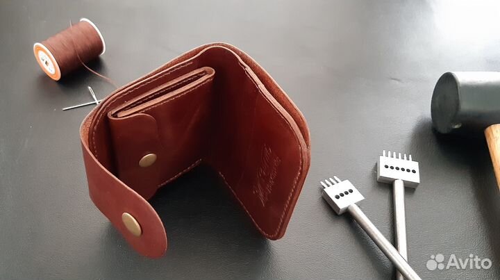 Кошелек из натуральной кожи. Ручная работа