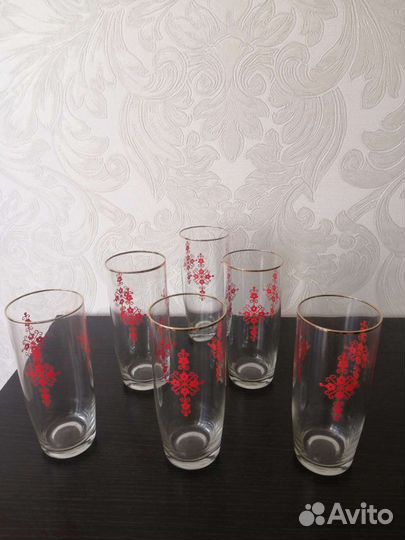 Набор стаканов из тонкого стекла