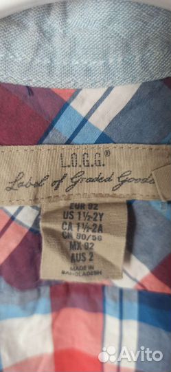 Рубашка для мальчика 92