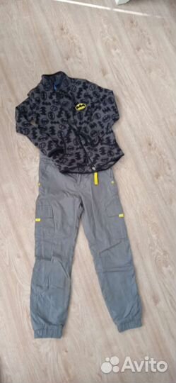 Комплект на осень 122, кофта и штаны на флисе