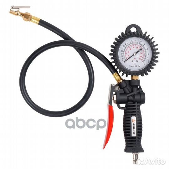 Пистолет для накачки шин с манометром 12 атм