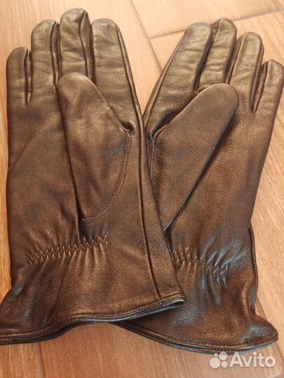 Мужские кожаные перчатки (демисезон, новые)