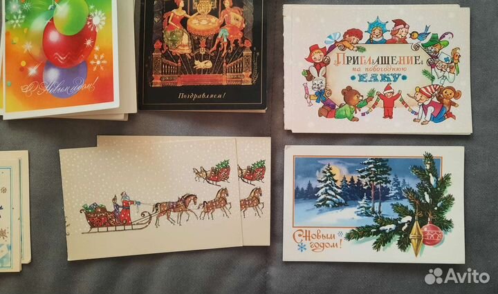 Открытки СССР 80х, цена за весь лот