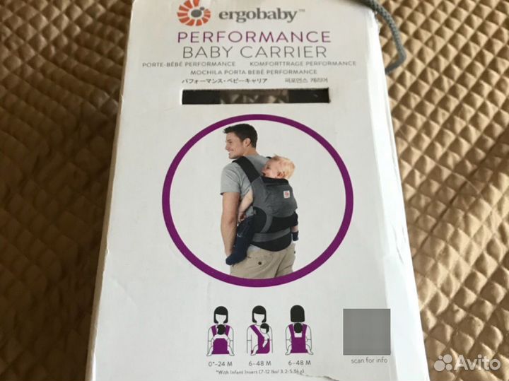 Ergobaby original слинг, практически новый