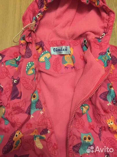 Ветровка для девочки 80 и флисовые кофты 12-24