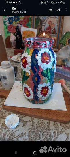 Картина акрилом на холсте