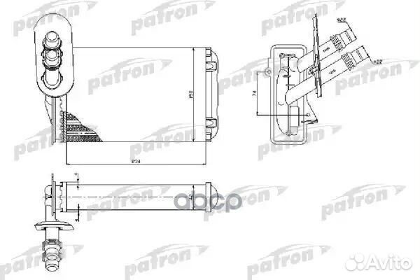 Радиатор печки PRS2074 PRS2074 patron