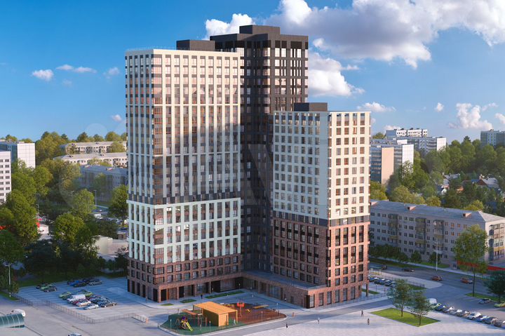 2-к. квартира, 64 м², 2/25 эт.
