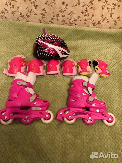 Ролики детские 28-31 раздвижные + комплект защиты