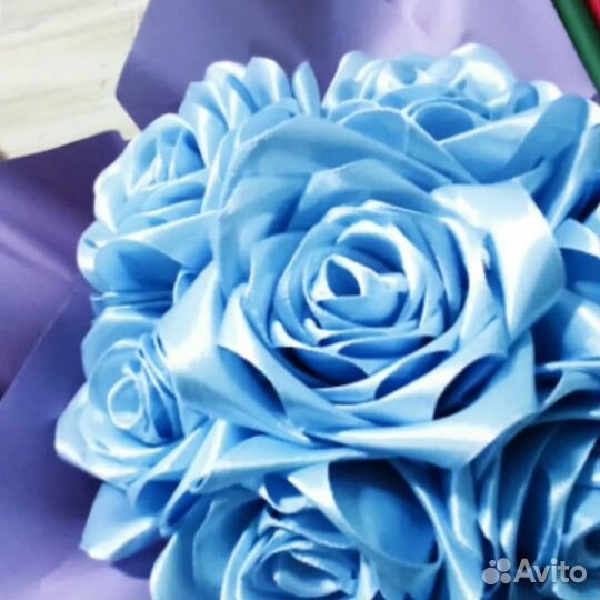 Букет из атласных лент