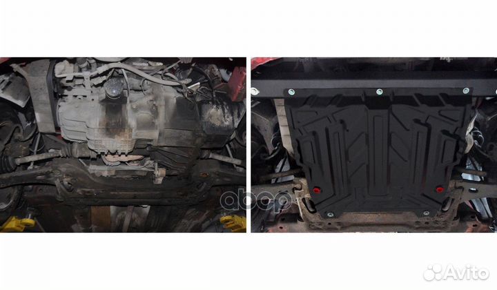 Защита картера+кпп сталь 1.5мм Ford Fiesta V