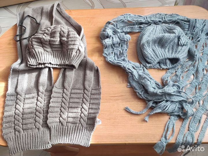 Шапка и шарф женский