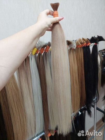 Волосы для наращивания 70см блонд