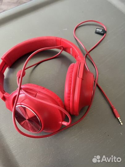 Наушники красные Dexp H-311 ver2