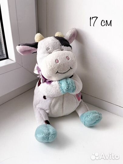 Мягкая игрушка собачка, коровка, мишка