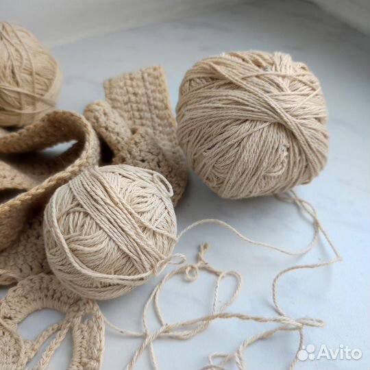 Нитки лён с бобины СССР Пакетом