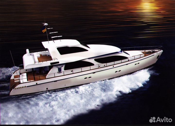 Стальная яхта Генезис 25 метров, росречрегистр