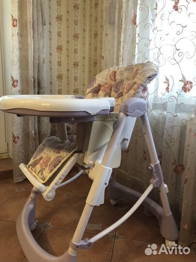 Детский стульчик для кормления happy baby