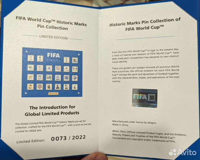 Уникальный набор значков всех чемпионатов мира