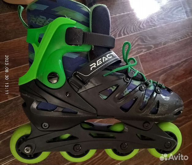 Ролики Reaction раздвижные размер 36-39