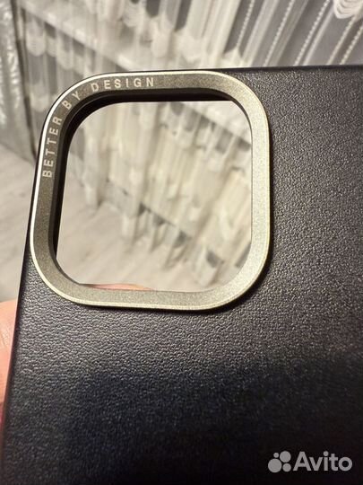 Чехол на 16 pro max Uniq vegan leather, lyden