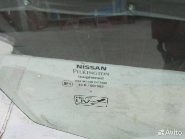 Стекло правое переднее nissan almera n16 рестайл