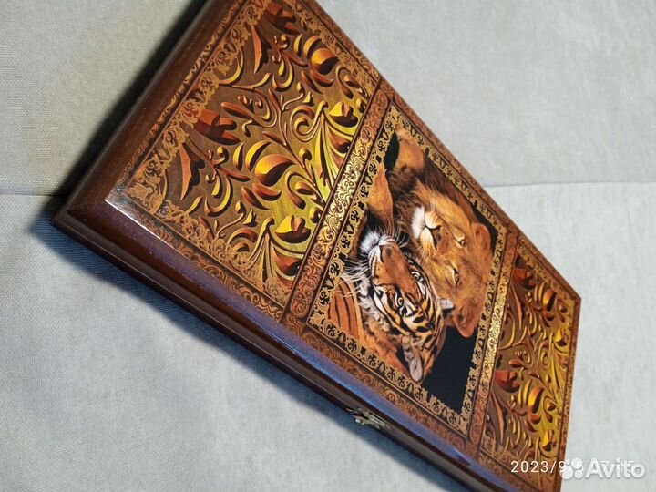 Нарды цветные, малые Лев и Тигр