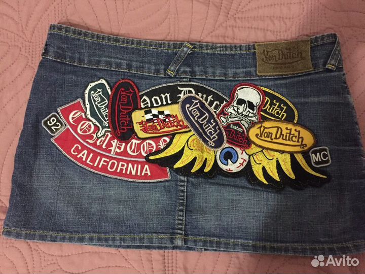 Джинсовая мини-юбка VonDutch Originals