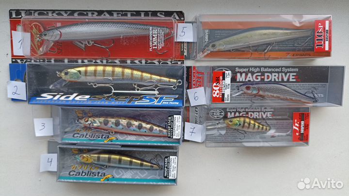 Японские воблеры Zipbaits.Jackall. Deps.Megabass