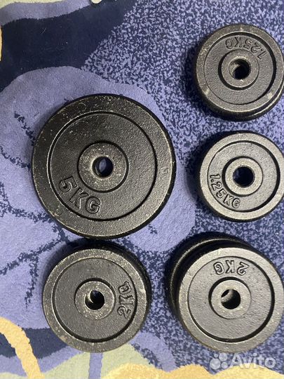 Гриф прямой + блины