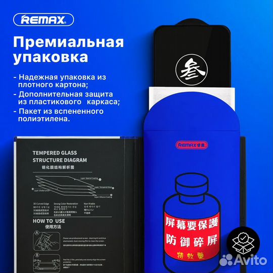 Защитное стекло remax iPhone 15