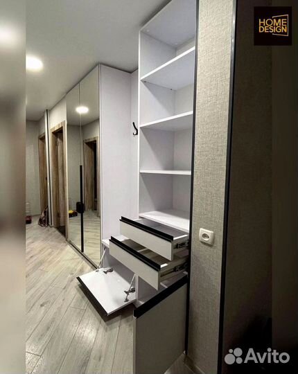 Шкаф распашной с фрезеровкой