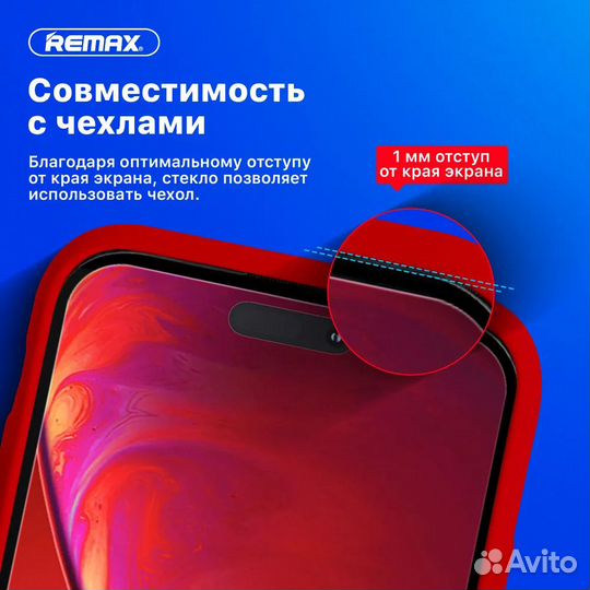 Защитное стекло remax iPhone 15