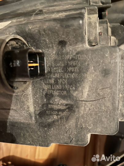 Оригинал правая фара и противотуманка solaris 2011
