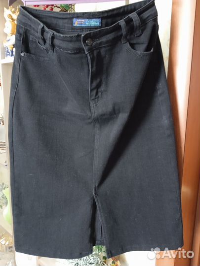 Джинсовая юбка Длинная