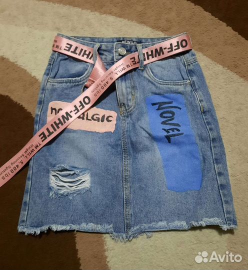 Юбка джинсовая