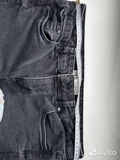 Джинсы zara клеш средняя посадка