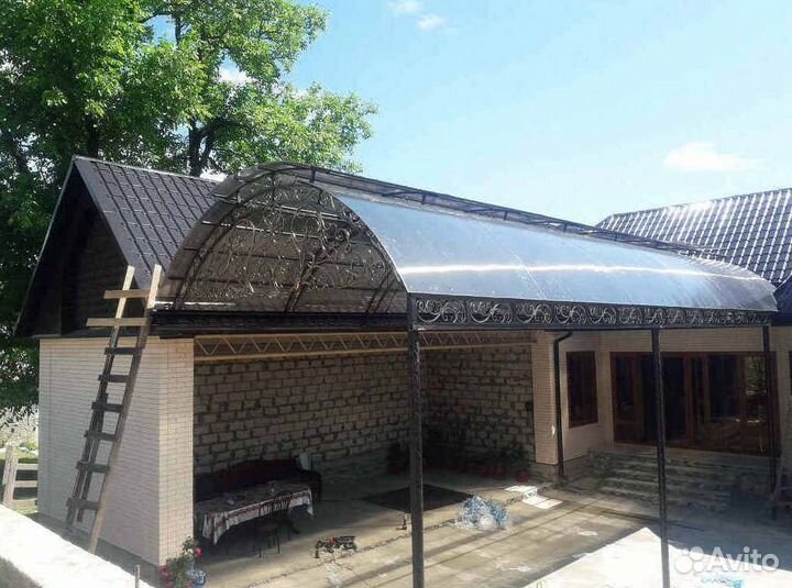 Кованый навес в рассрочку