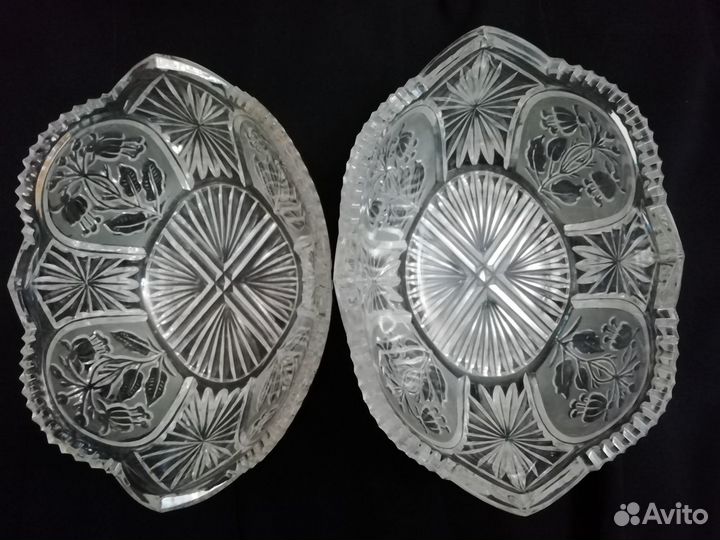 Хрустальная Ваза для фруктов и др