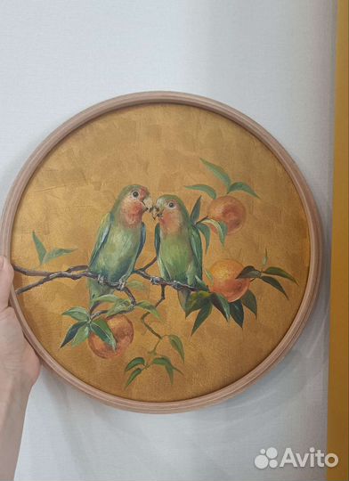 Картина маслом Неразлучники