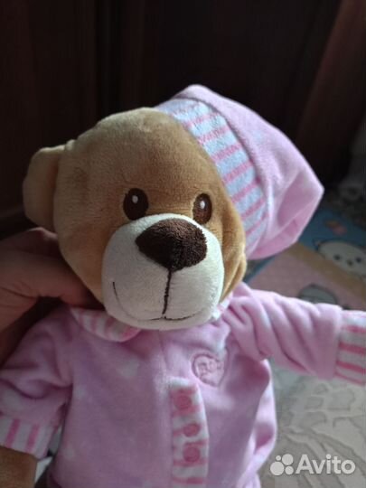 Мишка в пижаме + кот Саймон