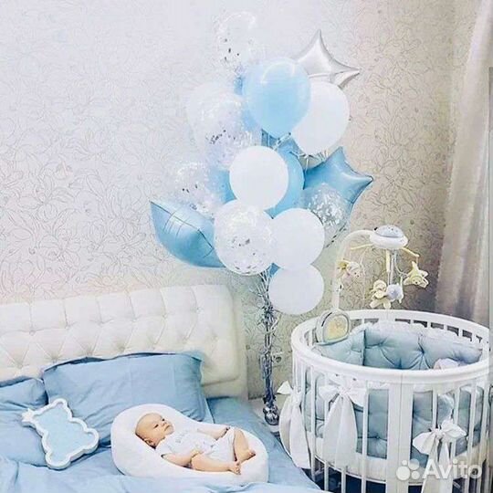 Воздушные шары на выписку из роддома