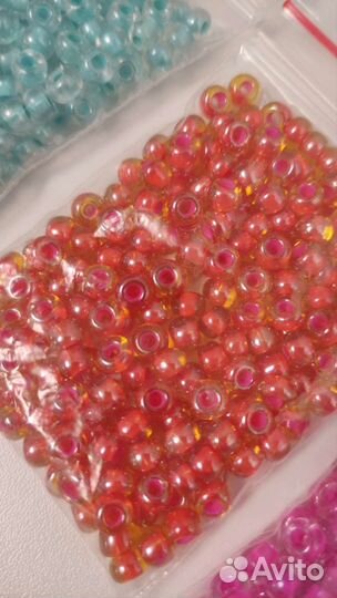 Набор крупного бисера для браслетов 6 цветов