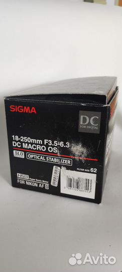 Объектив sigma 18-250 для nikon