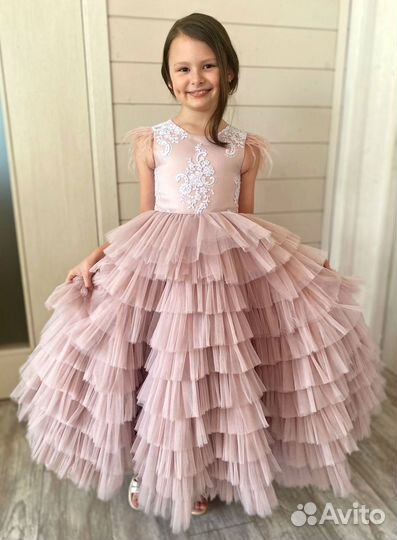 Нарядное платье для девочки на выпускной 122