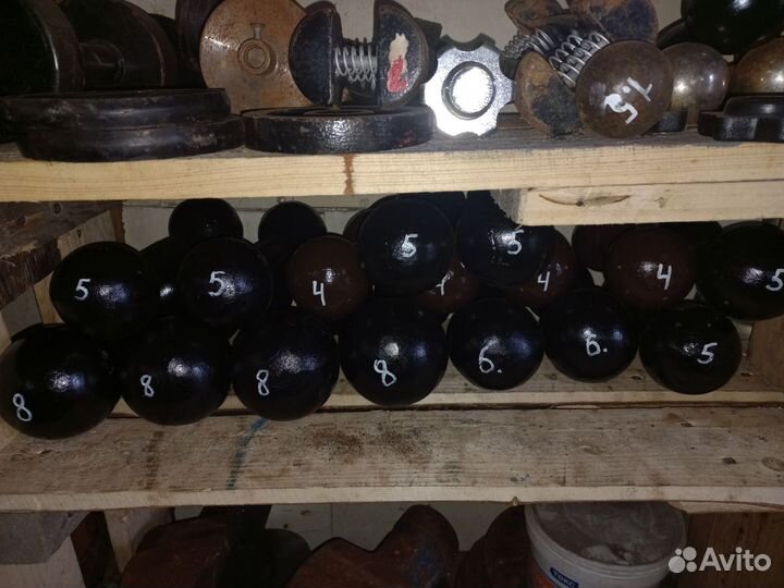 Гантели литые СССР