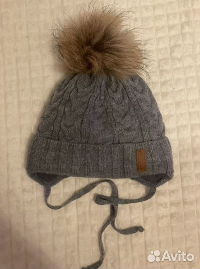 Шапка futurino с натуральным мехом