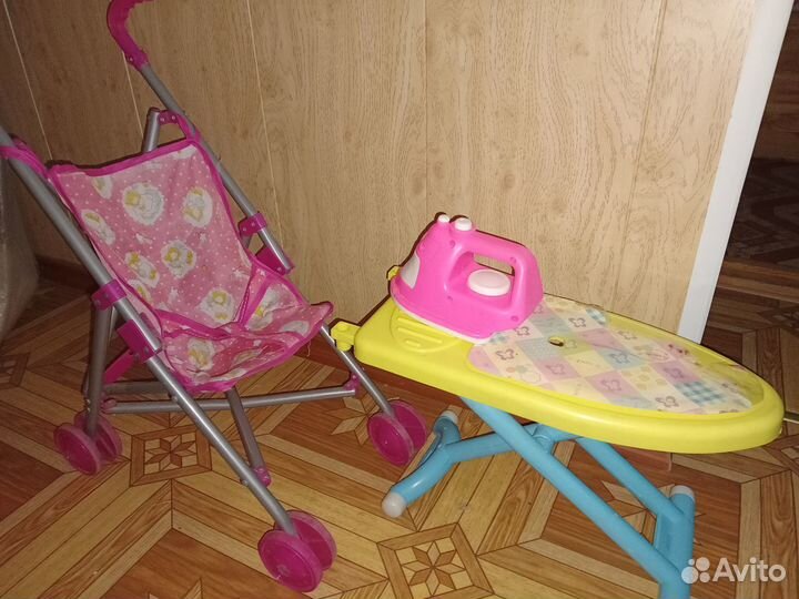 Кукольная коляска+ гладильная доска