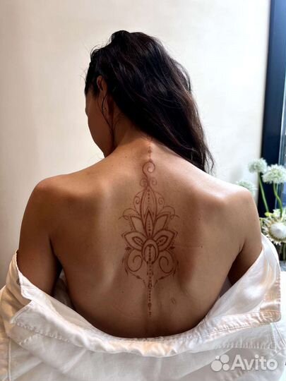 Мехенди хной. Временные татуировки гелем джагуа