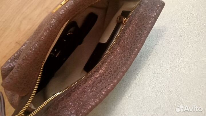 Новая сумка натуральная кожа с замшей